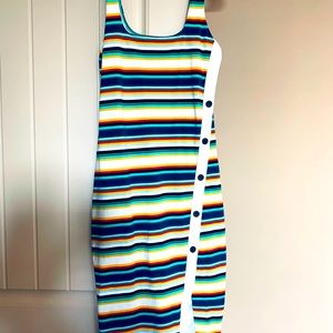 Express striped tank dress